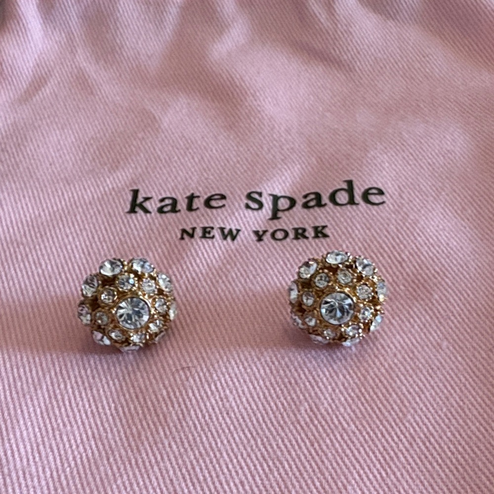 Kate Spade Gold Putting on the Ritz Stud Earrings